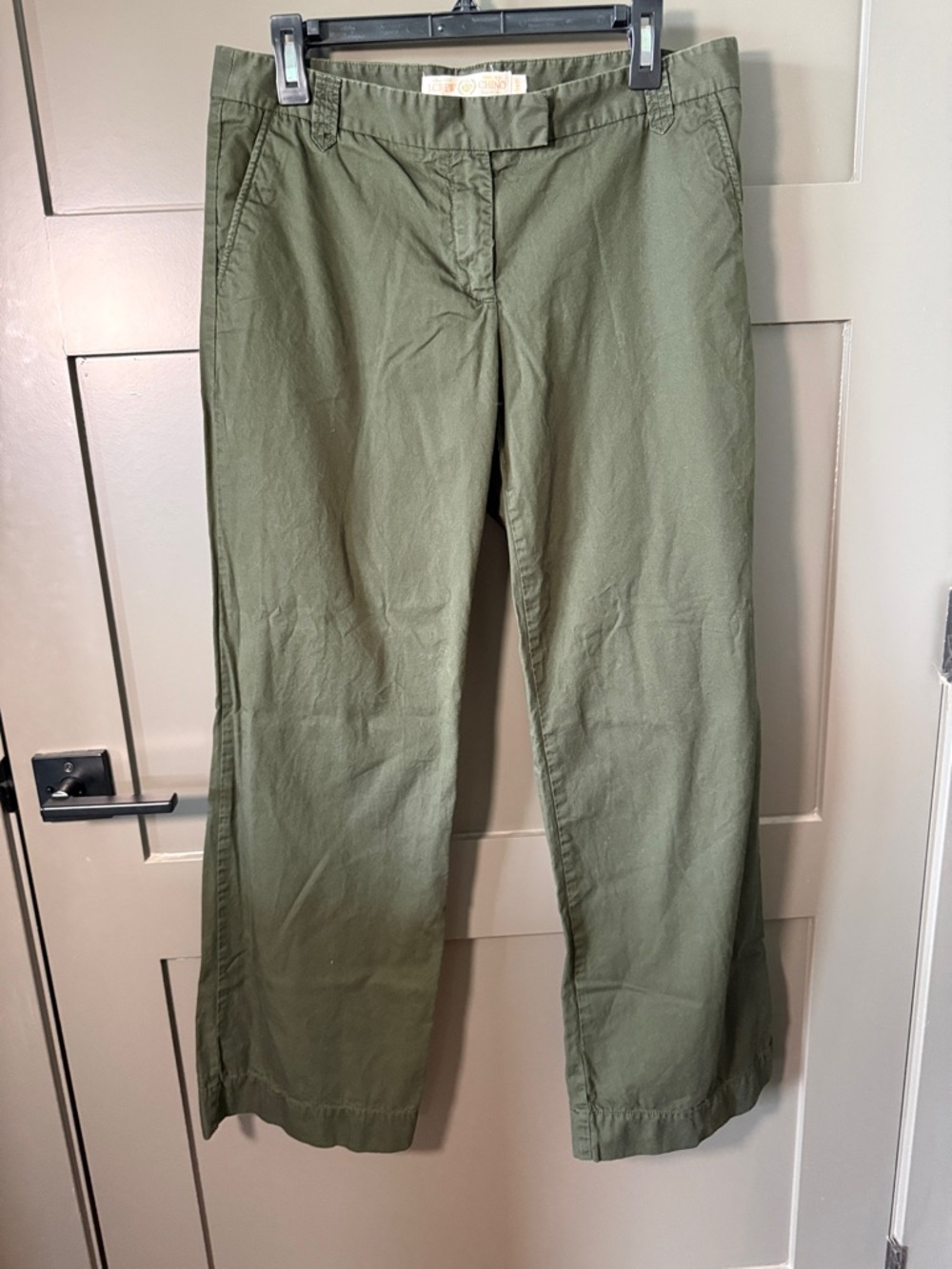 J. Crew Olive Hunter Green Chino Pants Classic City Fit